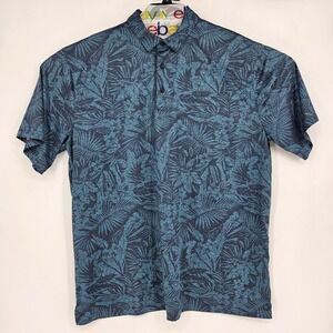 Ariat‎ Tek Shirt Mens XL Polo Charger 2.0 Hawaiian Floral Sports Short Sleeve